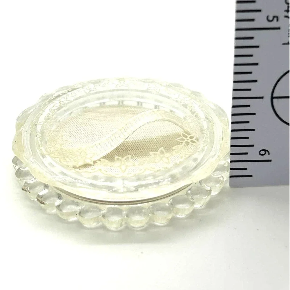 Vintage Clear Lucite MCM Baby Ring Presentation Box